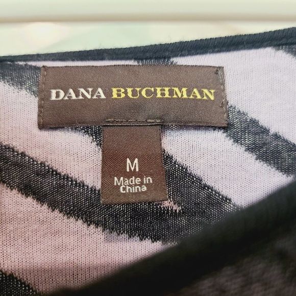 Dana Buchman Purple Black Tiger Animal Print Sweater Womens Medium - Picture 5 of 6